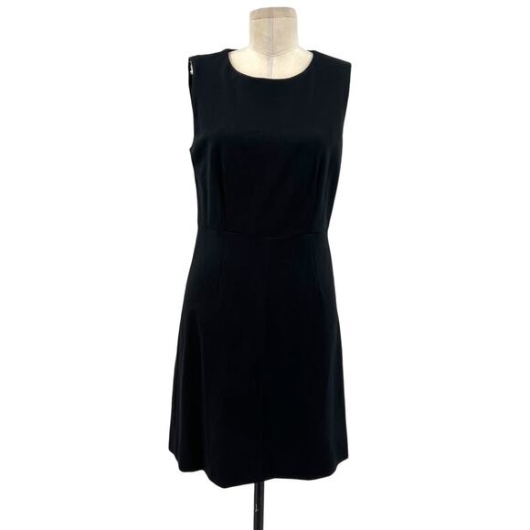 Diane von Furstenberg Carrie Sleeveless Ponte A-line Dress Black Size 6 - Picture 2 of 13